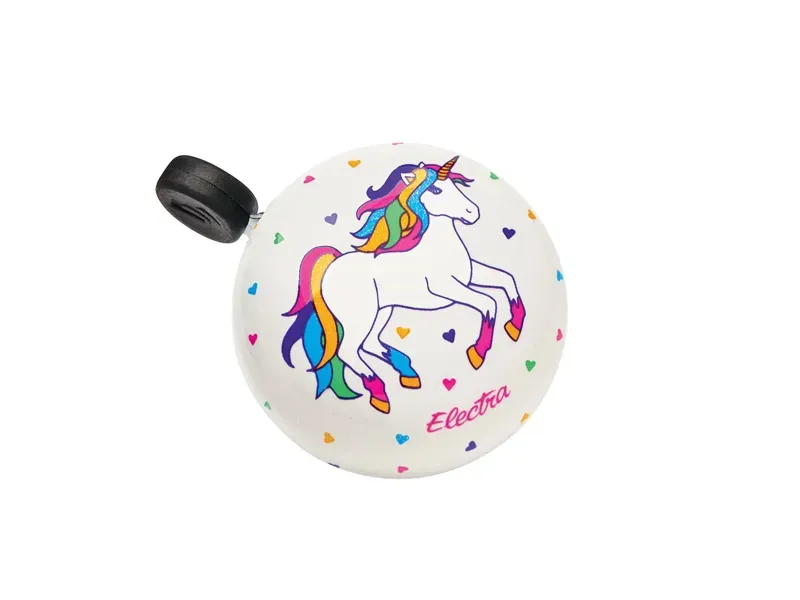 Electra Domed Ringer Unicorn Bell in White