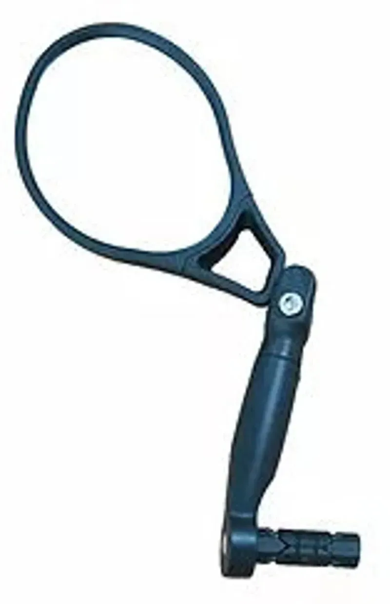 Hafny HF-M903LS-FR05 HD Glass Lens Rise Bar End Mirror in Black-1