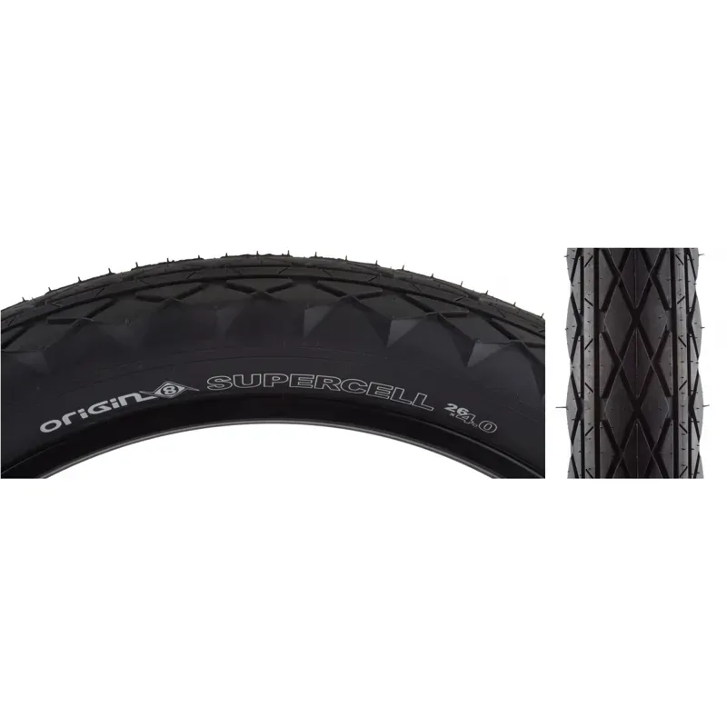 Origin8 Supercell 26x4.0 Wire Tire in Black