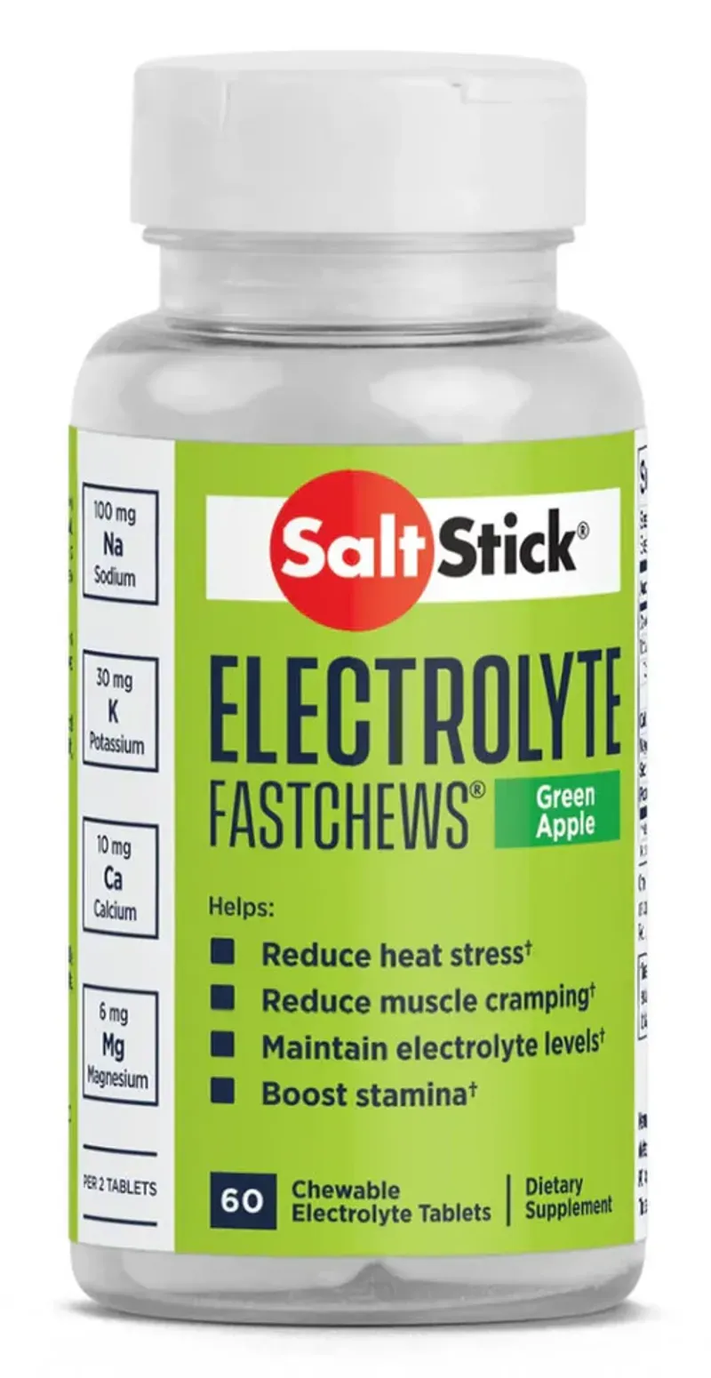 Saltstick Fast Chews 60-count Jar in Green Apple