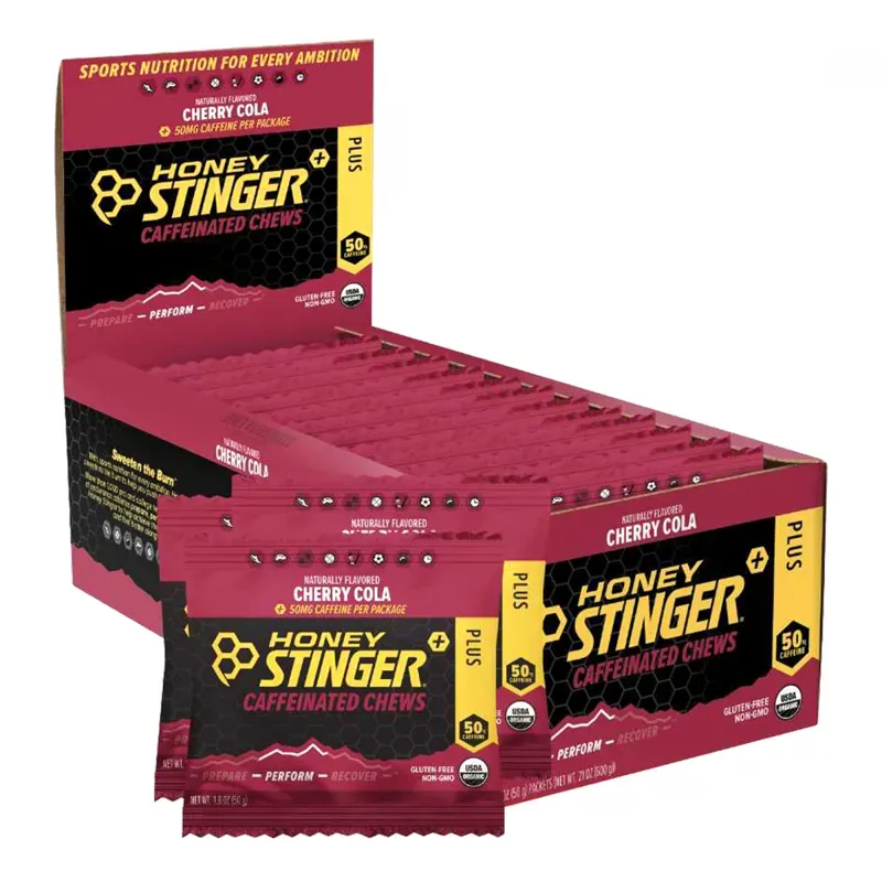 Honey Stinger Caffeinated Chews in Cherry Cola