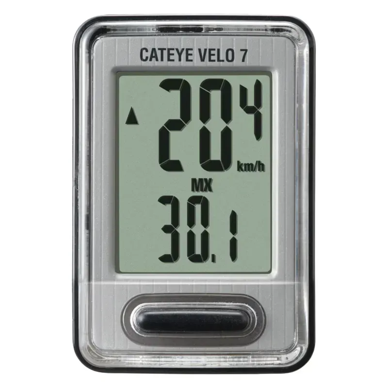 Cateye CC-VL520 Velo-7 Wired Bicycle Computer in Black