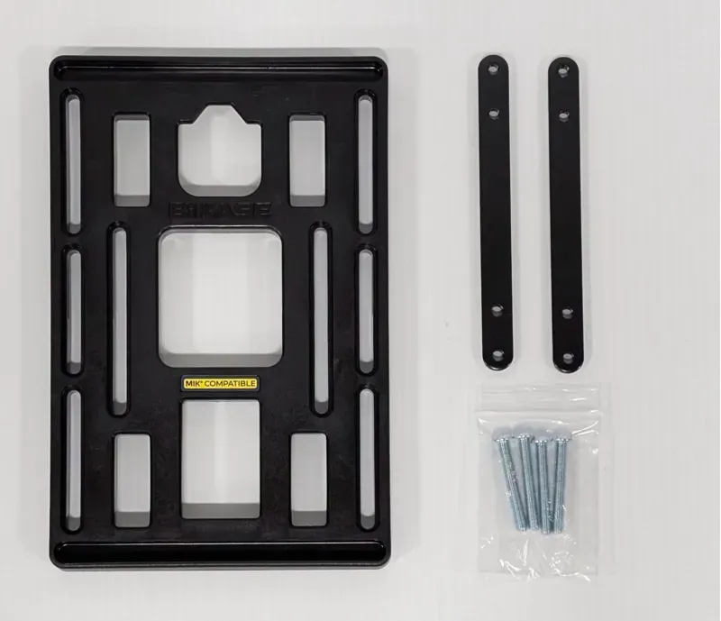 Bikase Universal MIK Compatible Rear Bike Rack Carrier Plate in Black-1