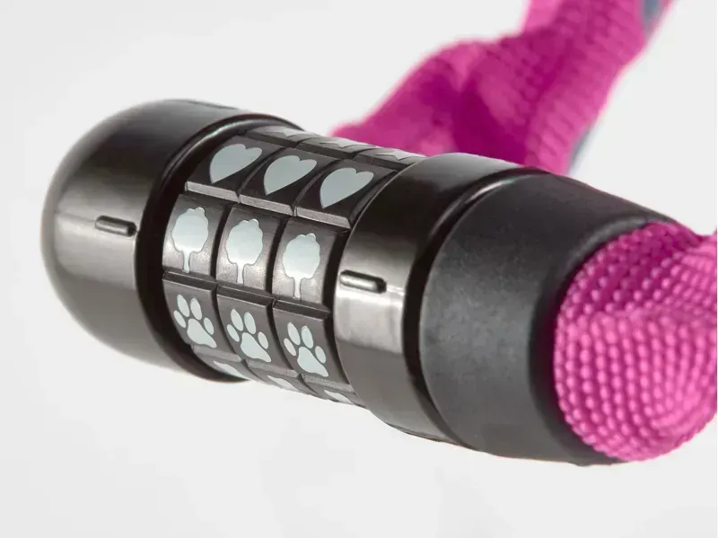 Bontrager Kids Combo Chain Lock 75cm in Dark Pink-2