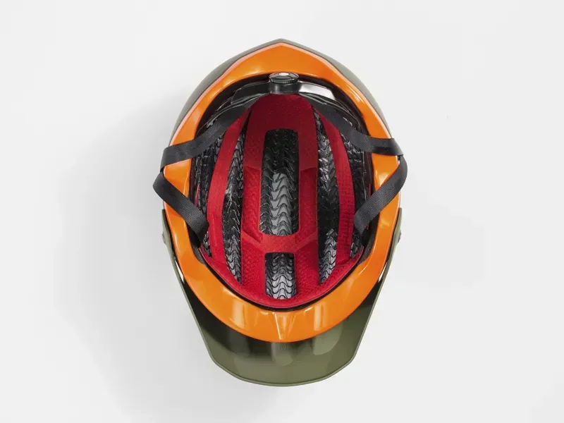 Bontrager Rally WaveCel Helmet in Olive Green/Roarange-3