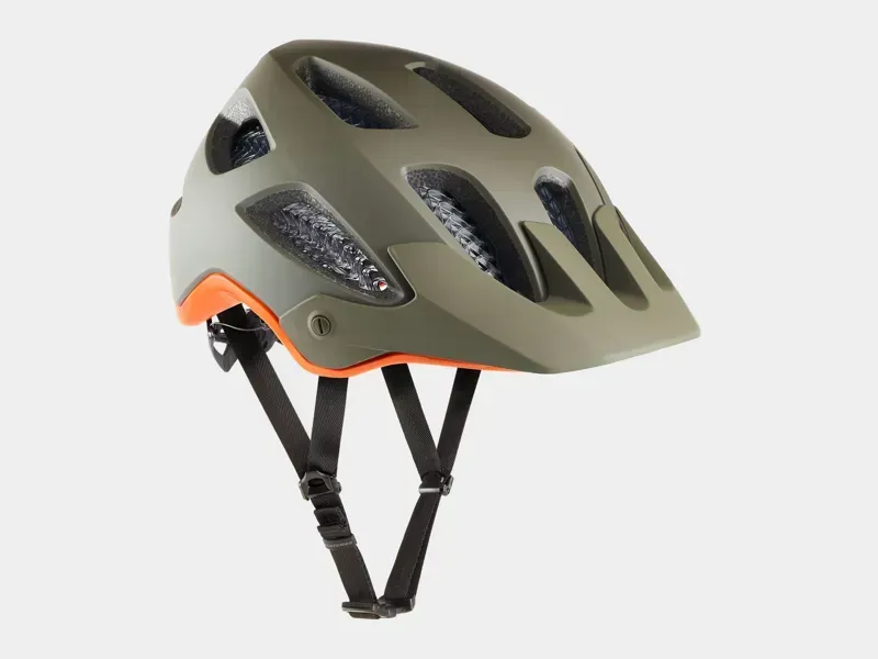 Bontrager Rally WaveCel Helmet in Olive Green/Roarange-4