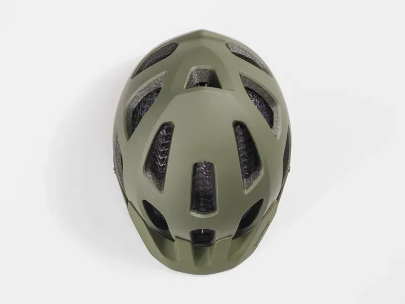 Bontrager Rally WaveCel Helmet in Olive Green/Roarange-5