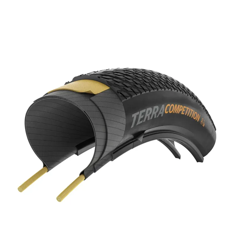 Continental Terra Competition Tire - 700 X 40 Tubeless Folding Black Rapid Race Casing E25 Black 700 x 40-4