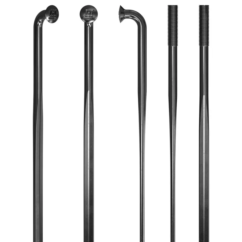 DT Swiss Aero Comp 2.0mm 290mm J-Bend Bladed Spoke Black-2