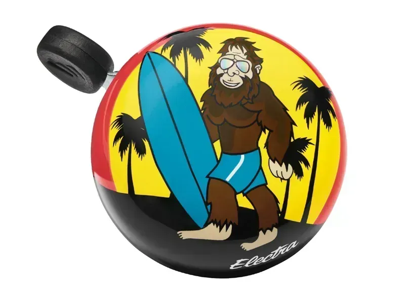 Electra Domed Ringer Surfsquatch Bike Bell in Yellow
