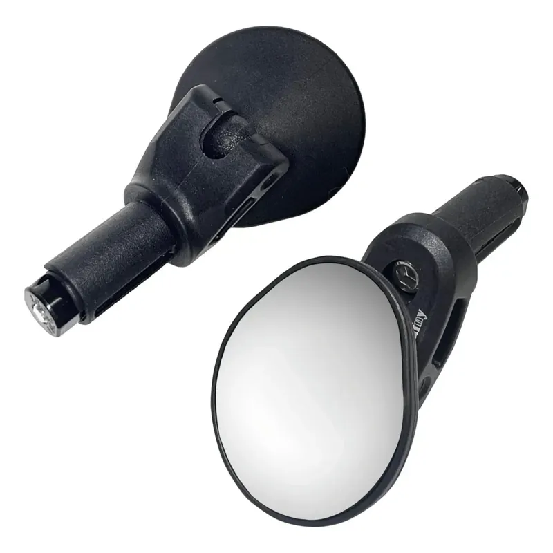 Hafny HF-M956S-FR06 HD Glass Convex Drop Bar-End Bike Mirror in Black-1