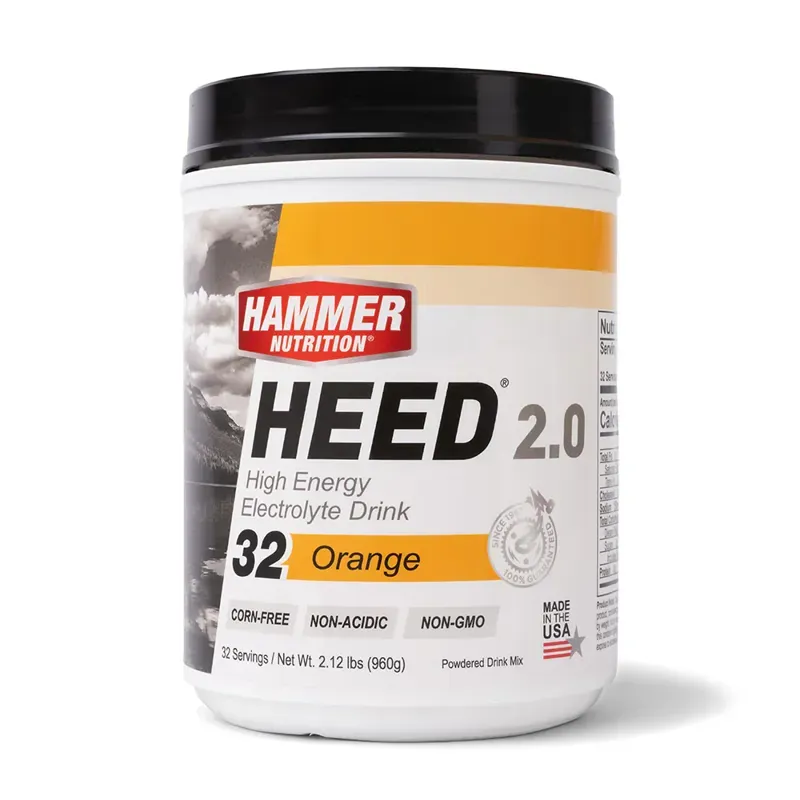 Hammer Nutrition HEED 2.0 70-serving Electrolyte Drink - Orange-1