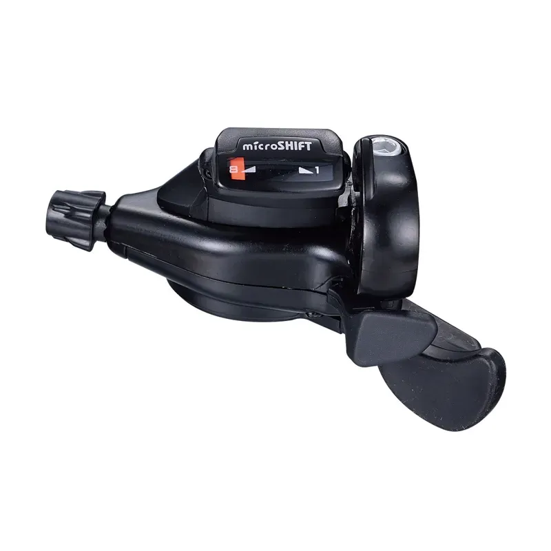 Microshift TS71 8spd Triple Thumb Tap Shifter Set in Black