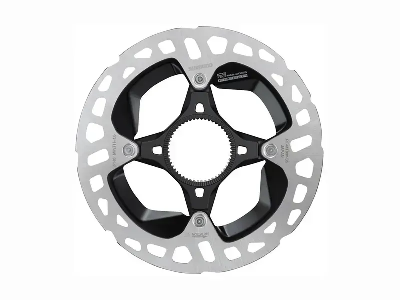 Shimano XTR RT-MT900-M Disc Brake Rotor - 180mm Center Lock Silver/ Black 180-1