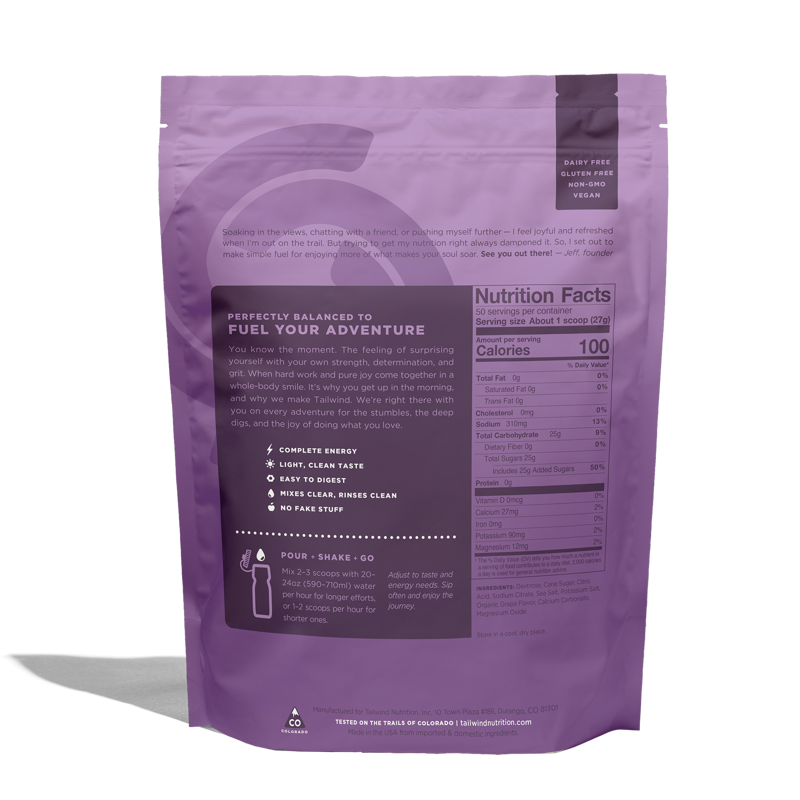 Tailwind Nutrition Endurance Fuel - Grape 12-count-5