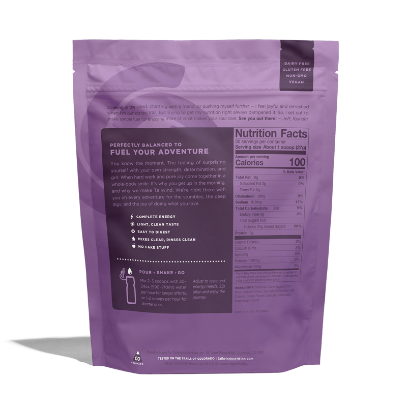 Tailwind Nutrition Endurance Fuel - Grape 12-count-6